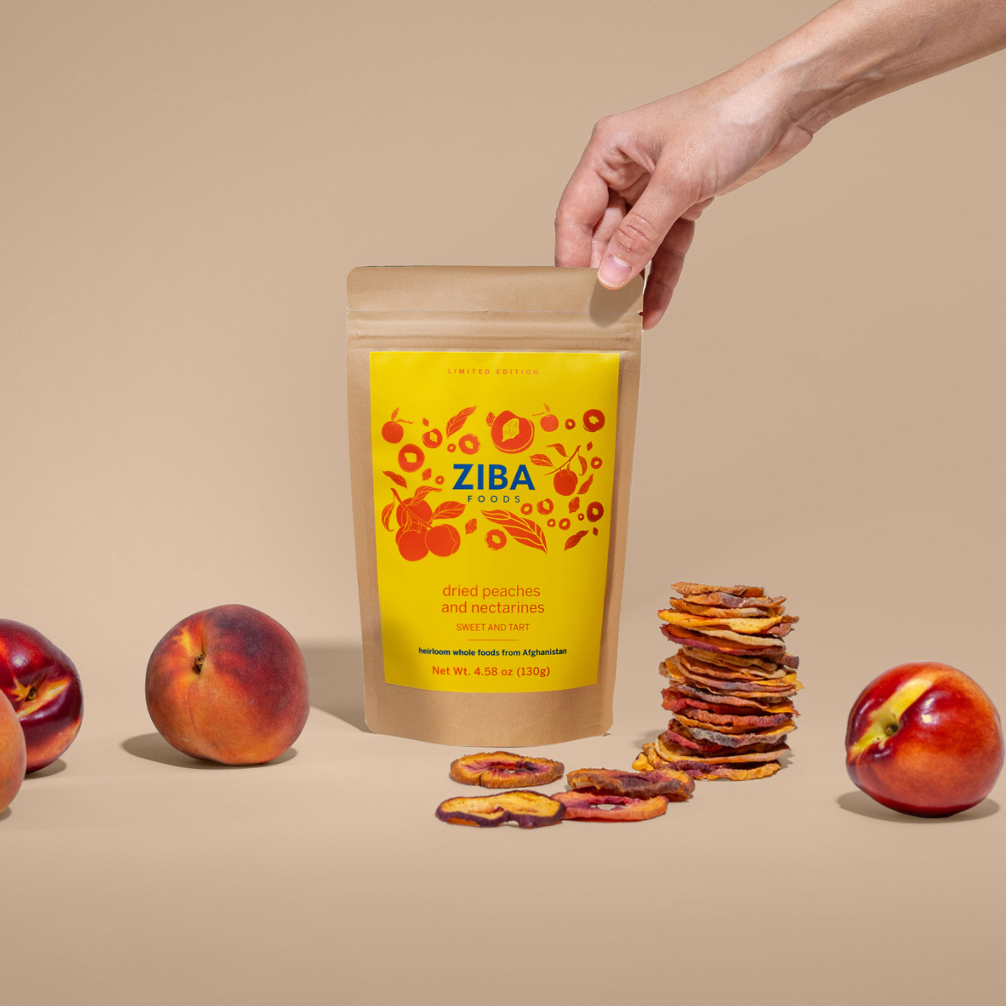 LIMITED EDITION - Dried Peaches & Nectarines - 4.58oz Bag